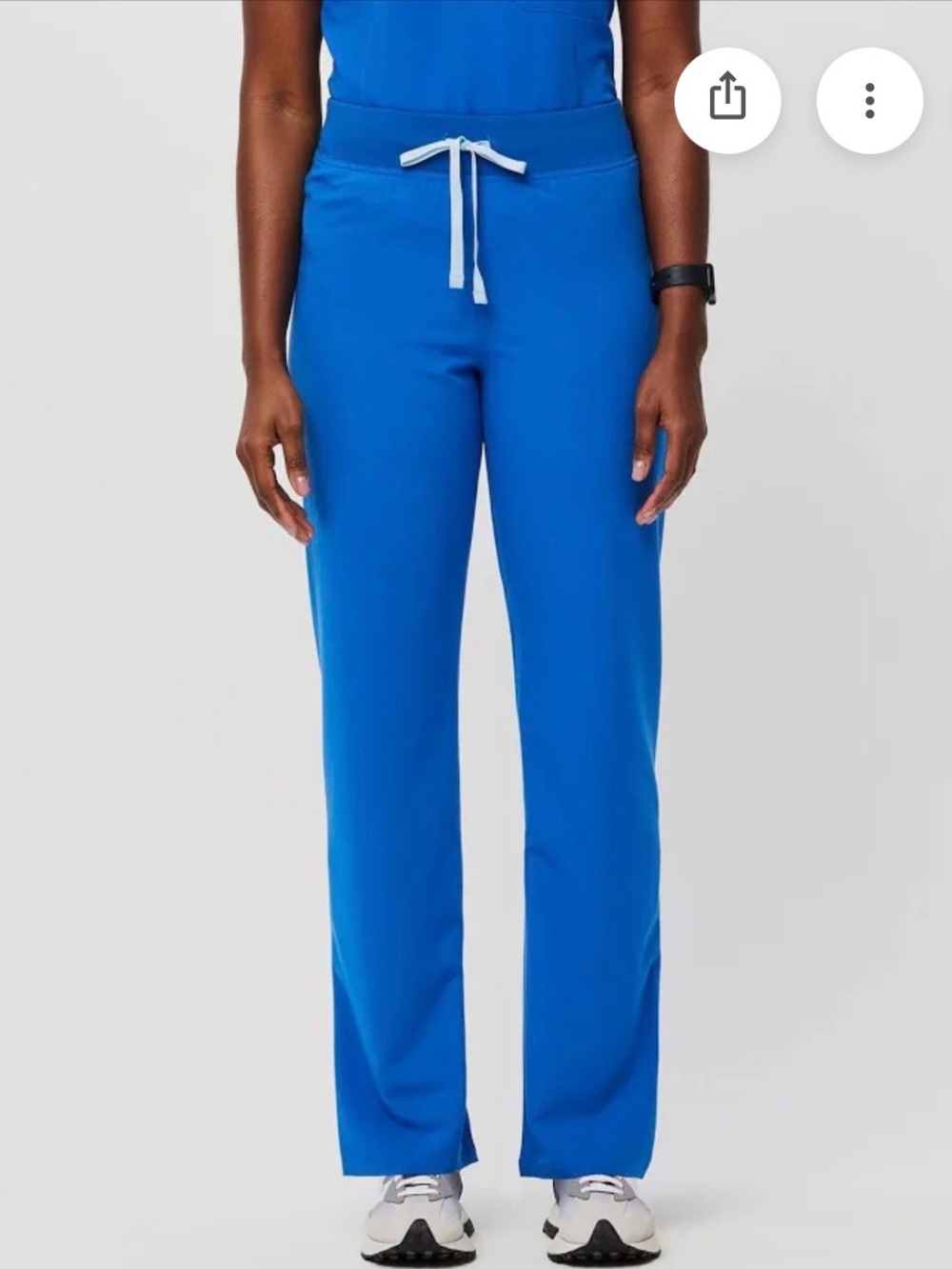 EUC Figs Livingston Royal Blue Scrub Bottoms XS